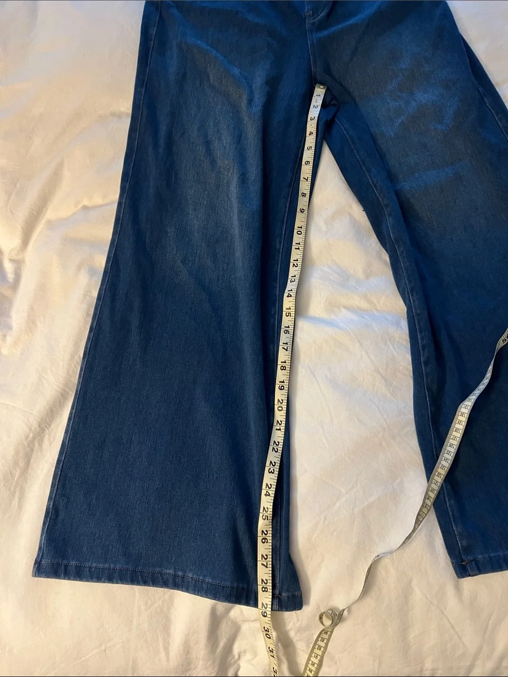 HALARA Dark Blue Wide-Leg High-Rise Jeans